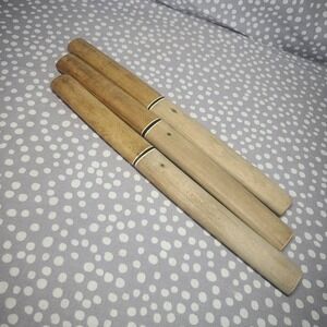 3  Sushi Knives Japan Stainless Steel‎ 3 inch blade Wooden Sleeve Fish Vintage